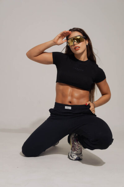 Camiseta corta wmns 30 negro Jogger Santorini negro 16