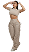 Camiseta corta wmns 30 beige Pantalon sicilia beige icono